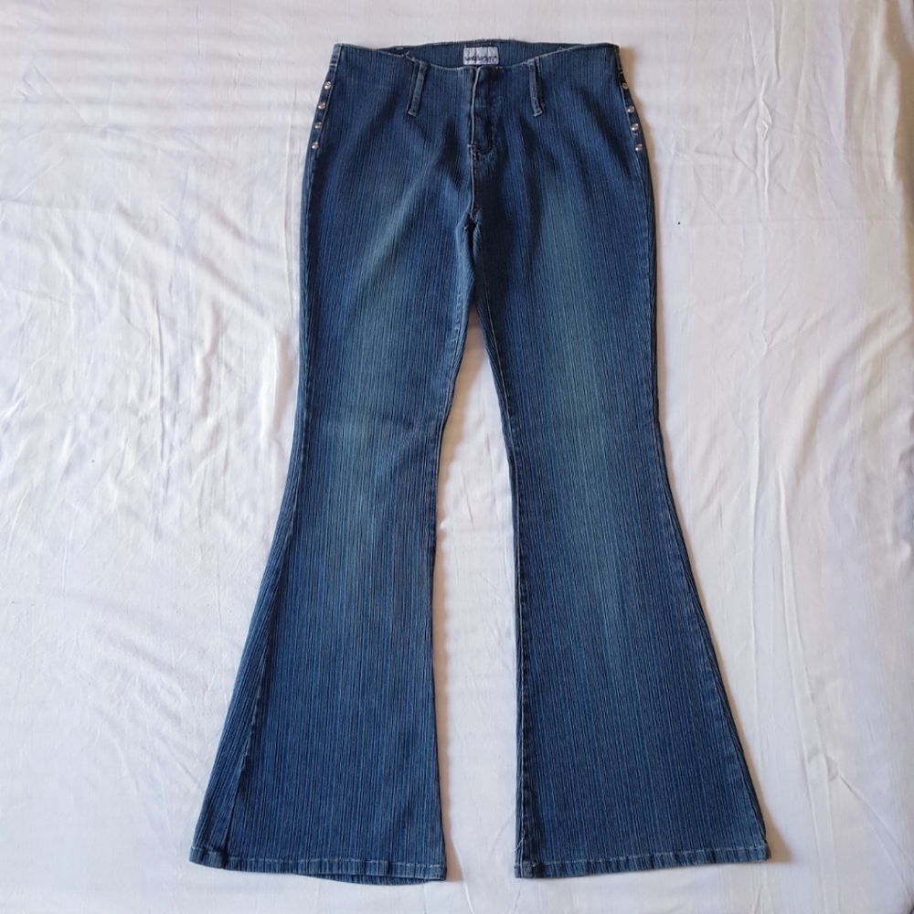 Vintage mega flared bell bottom jeans